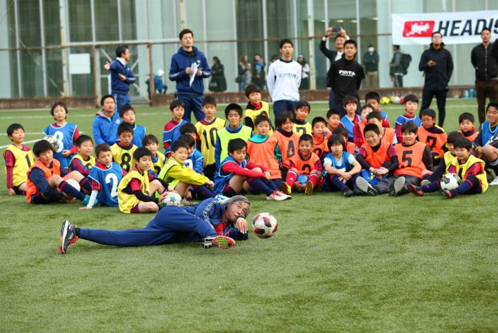 「U-18フリーキック選手権2018東京都大会」および「徳島大学名誉教授荒木秀夫氏によるコオーディネーション体験会」1